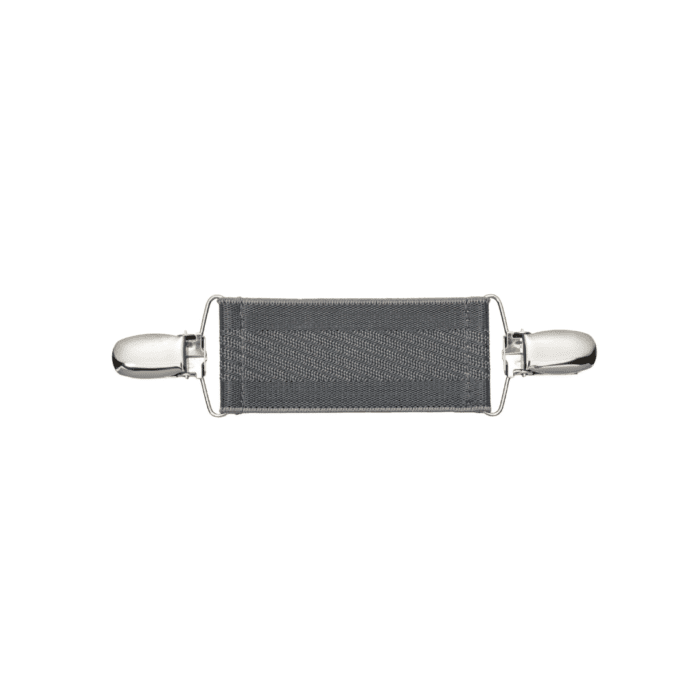Spinkobroszka TwinPin Szare skosy 8 cm - obrazek 1