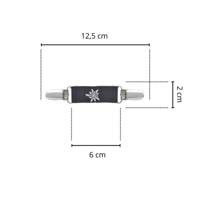 Spinkobroszka TwinPin Czarna szarotka 6 cm - obrazek 2