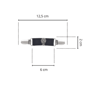 Spinkobroszka TwinPin Czarna sowa 6 cm