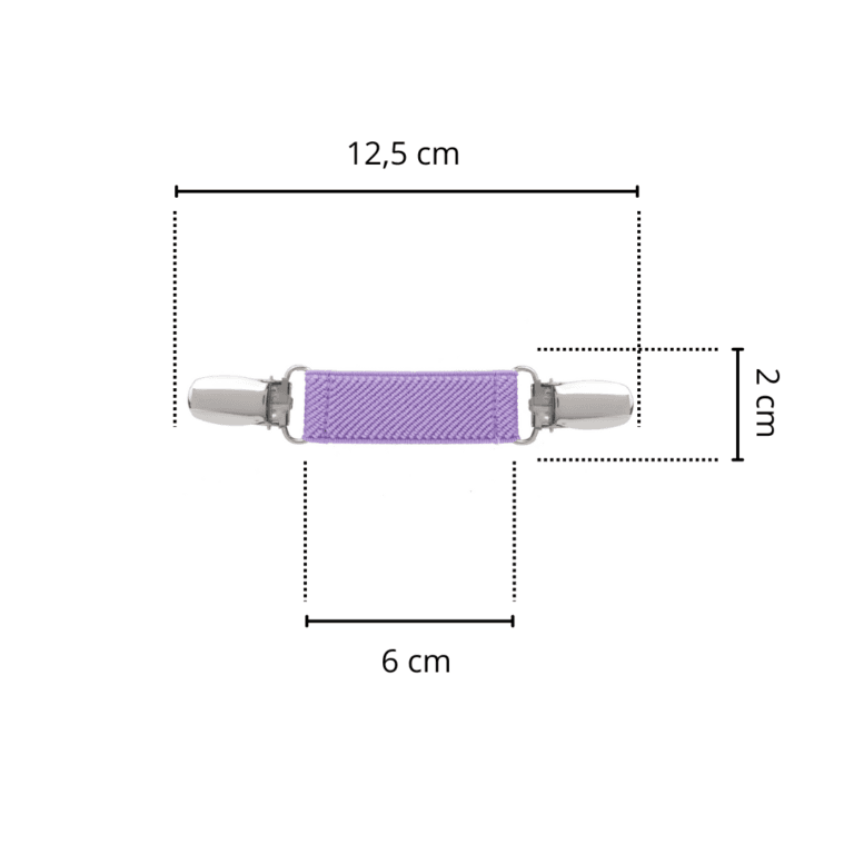 Spinkobroszka TwinPin Fioletowa 6 cm - obrazek 2