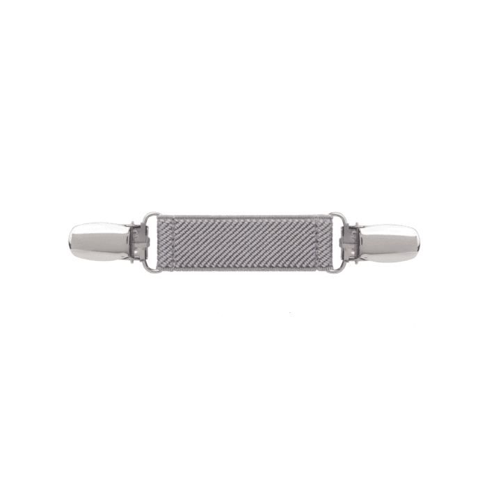 Spinkobroszka TwinPin Jasnoszara 6 cm - obrazek 1
