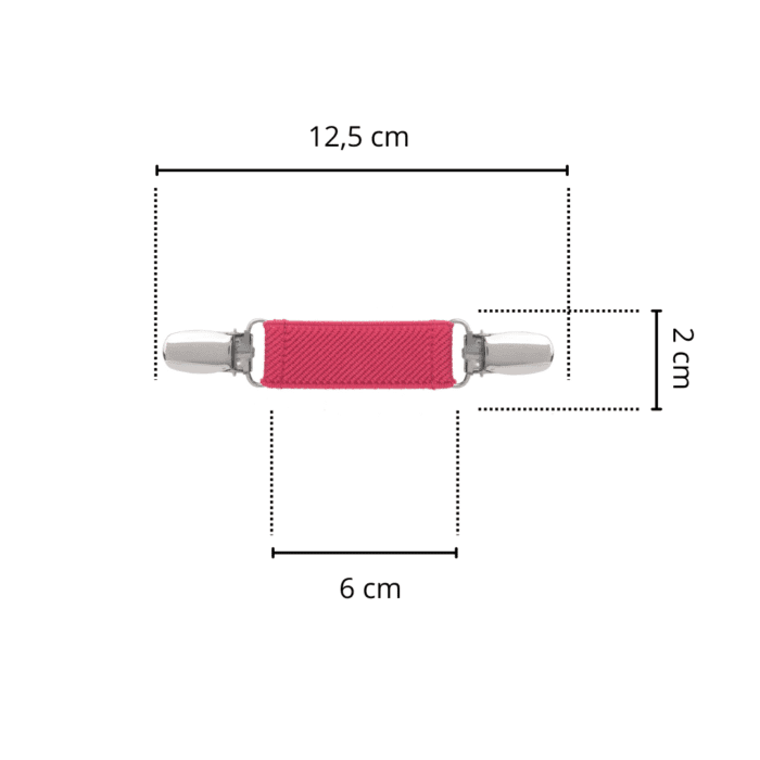 Spinkobroszka TwinPin Malinowa 6 cm - obrazek 2
