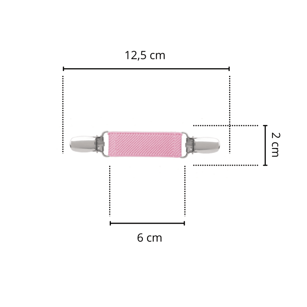 Spinkobroszka TwinPin Różowa 6 cm