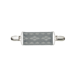 Spinka do ubrań TwinPin Szare romby 8 cm