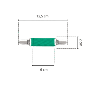 Spinkobroszka TwinPin Zielona 6 cm