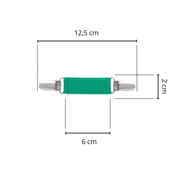Spinkobroszka TwinPin Zielona 6 cm