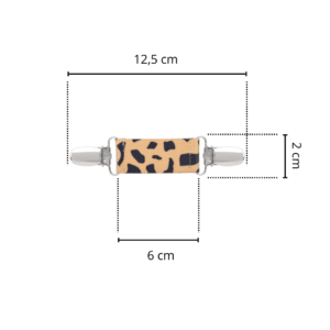 Spinkobroszka TwinPin Żyrafa 6 cm