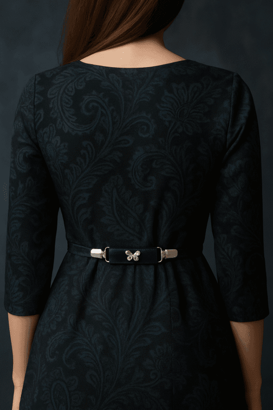 Spinkobroszka TwinPin Czarny motyl