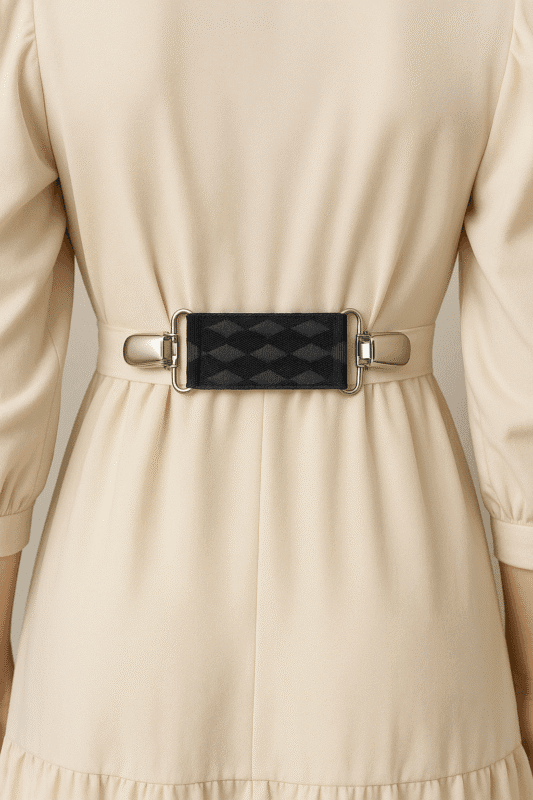 Dziewczyna ze Spinkobroszką TwinPin Czarna