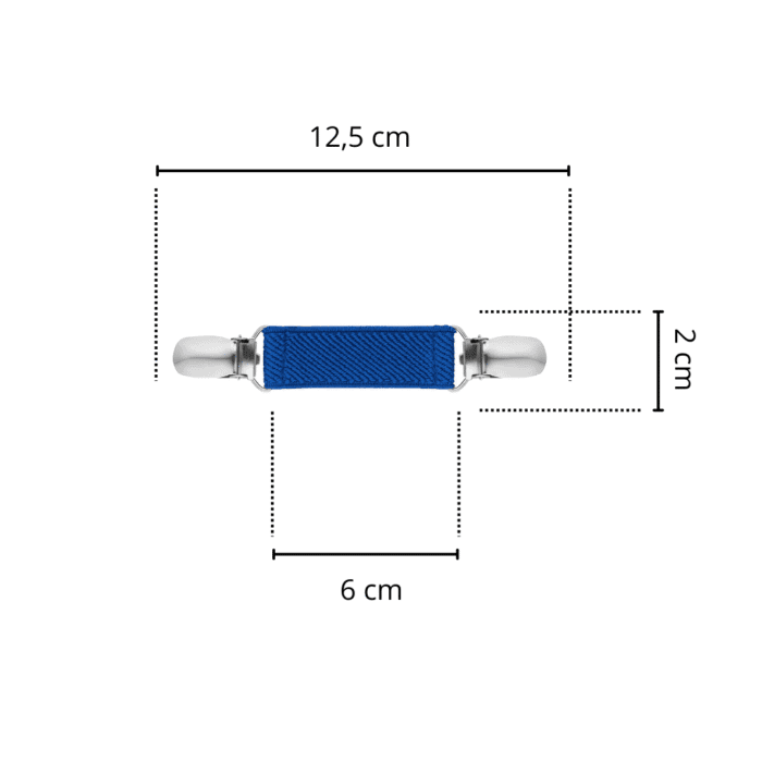 Spinkobroszka TwinPin Niebieska 6 cm - obrazek 2