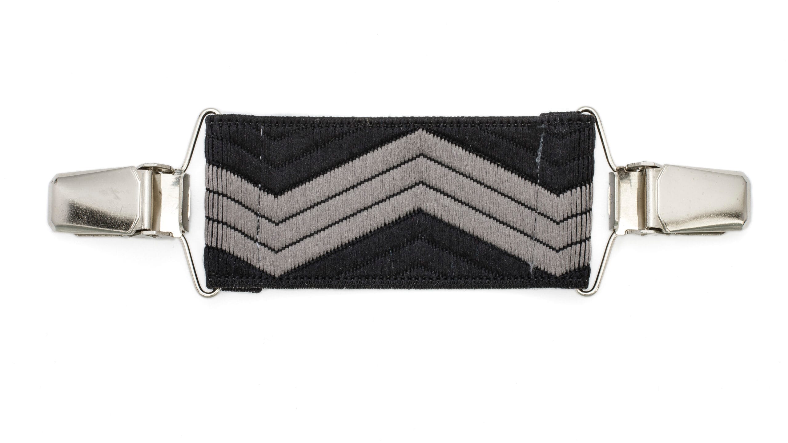 szary zygzak Spinka do ubrań TwinPin Srebrny zygzak 8 cm - obrazek 1